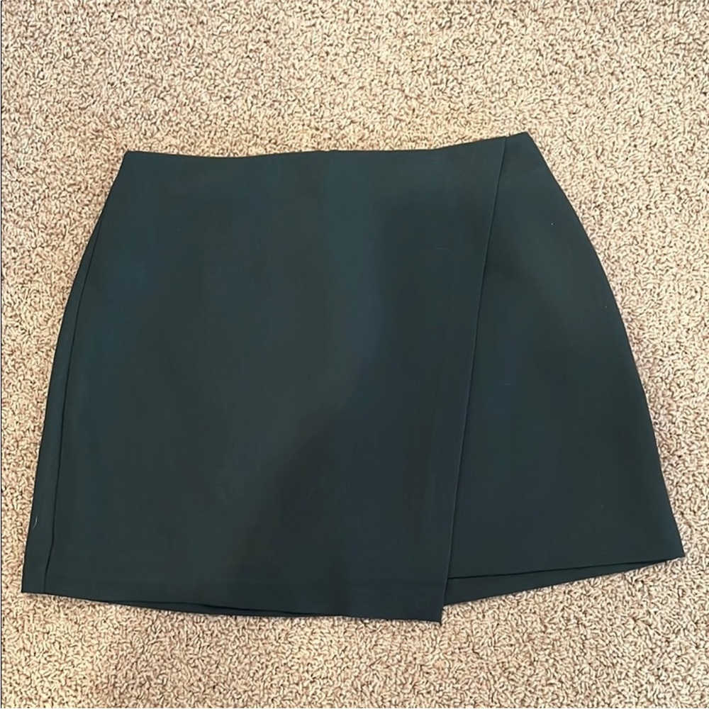 Abercrombie wrap skort- dark green